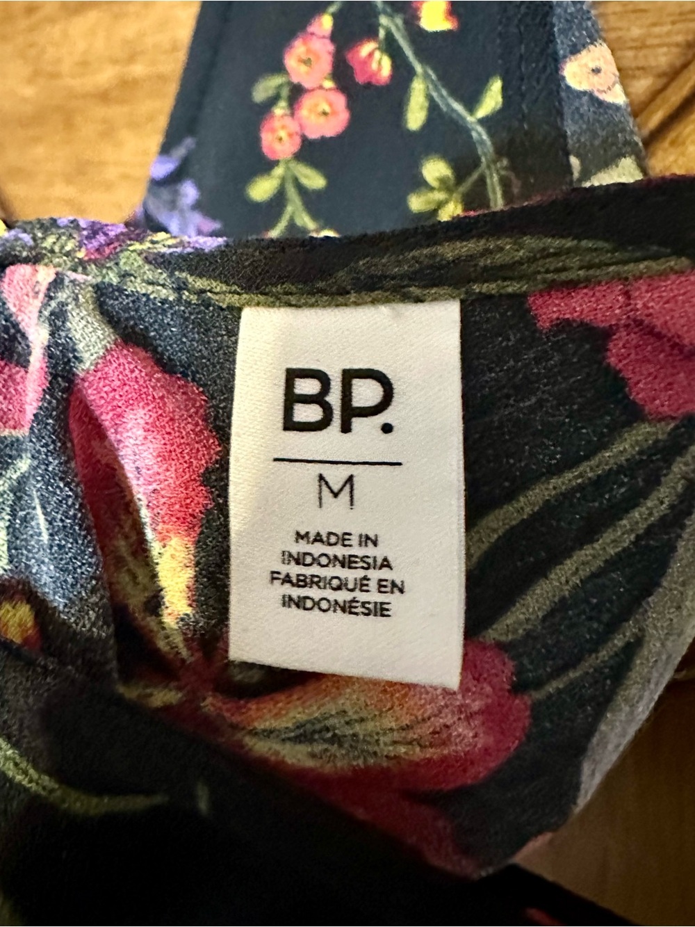 BP Double V-Neck Floral Cami Tank Top Medium Nordstrom - Picture 4 of 9